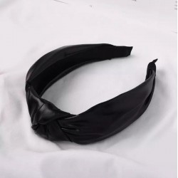 Bentita, coronita par din piele moale neagra BP04 Bentita, coronita par din piele moale neagra BP04