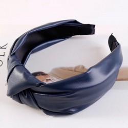 Bentita, coronita par din piele moale bleumarin BP04 Bentita, coronita par din piele moale bleumarin BP04