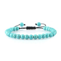 Bratara unisex cu pietre semipretioase azurii BRB002 Bratara unisex cu pietre semipretioase azurii BRB002