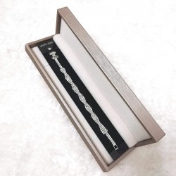 Bratara Luxury Fashion Dama Argintie cu Strasuri Reflexii Multicolore BRD009 Bratara Luxury Fashion Dama Argintie cu Strasuri Reflexii Multicolore BRD009