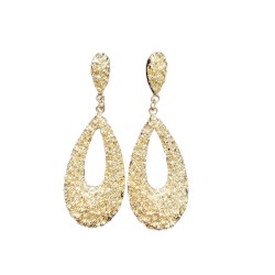 Cercei eleganti aurii model picaturi CW90 Cercei eleganti aurii model picaturi CW90