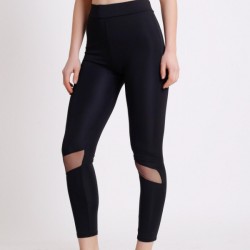 Colanti Fitness Dama Negri cu plasa sub genunchi  CDFIT030 Colanti Fitness Dama Negri cu plasa sub genunchi  CDFIT030