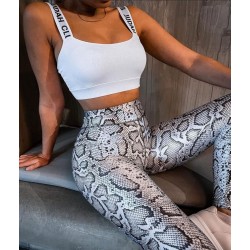 Colanti Fitness Dama cu imprimeu white snake CDFIT063 Colanti Fitness Dama cu imprimeu white snake CDFIT063