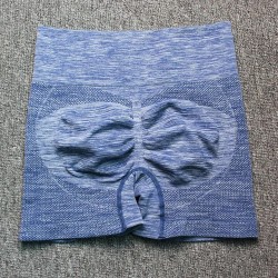 Colanti Dama Sport scurti  de vara albastru inchis cu talie inalta   CDFIT077 Colanti Dama Sport scurti  de vara albastru inchis cu talie inalta   CDFIT077