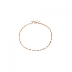 Colier roz auriu placat cu aur roz de 14 k COL098 Colier roz auriu placat cu aur roz de 14 k COL098