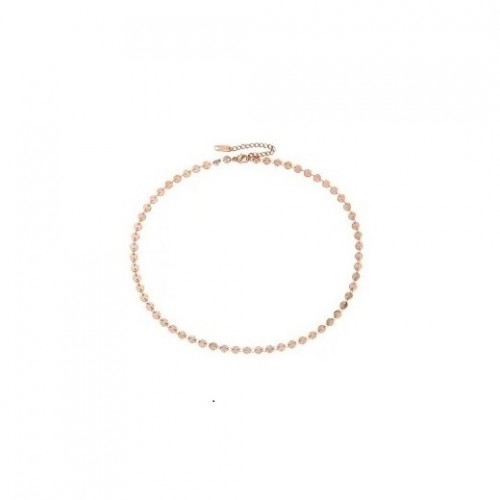 Colier roz auriu placat cu aur roz de 14 k COL098