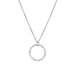 Colier dama argintiu cu pandativ cerc COL109 Colier dama argintiu cu pandativ cerc COL109