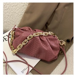 Geanta pink fashion din piele eco bareta din lant gros Trendy  ACGD212 Geanta pink fashion din piele eco bareta din lant gros Trendy  ACGD212