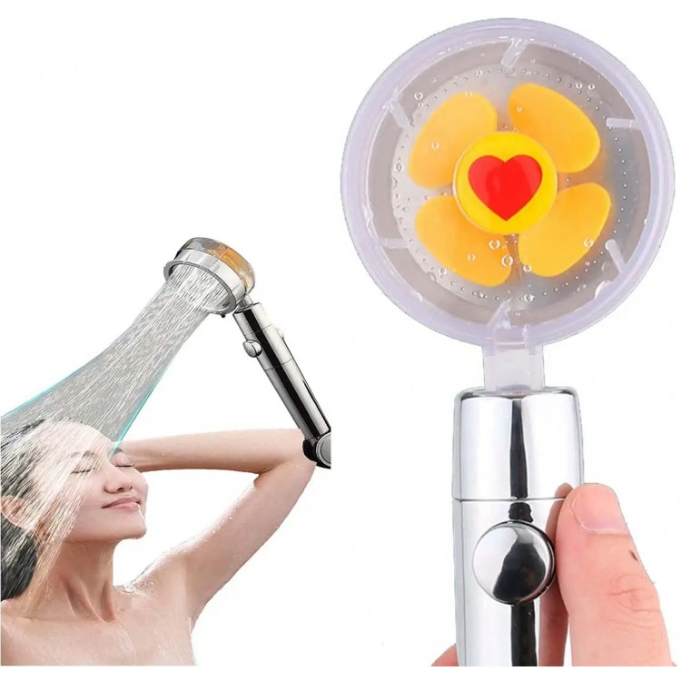 Para de dus turbo cu cap rotativ ventilator si filtru anticalcar  PDR01
