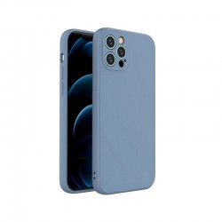 Husa Spate Iphone 13 PRO Antishock Albastra din Membrana Siliconata Mata cu Decupaje la Camere HS-IP13 PRO-SIL Husa Spate Iphone 13 PRO Antishock Albastra din Membrana Siliconata Mata cu Decupaje la Camere HS-IP13 PRO-SIL