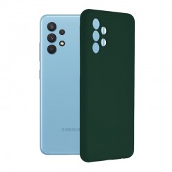 Husa slim compatibila cu Samsung Galaxy A32 4G, silicon Turquoise , cu interior de catifea hs-samsA324G Husa slim compatibila cu Samsung Galaxy A32 4G, silicon Turquoise , cu interior de catifea hs-samsA324G