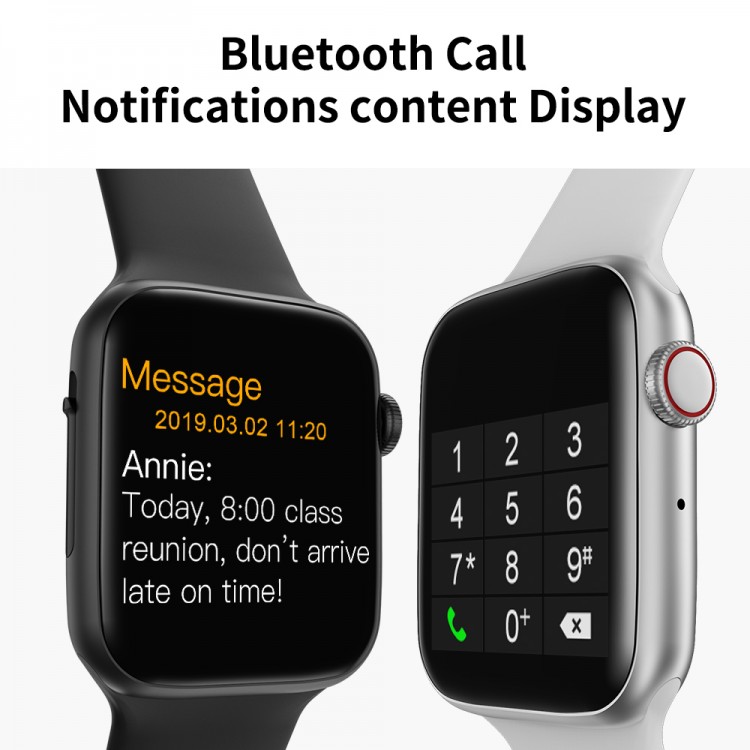 Ceas Smartwatch Touch Screen Alb cu bluetooth Karen SWW34