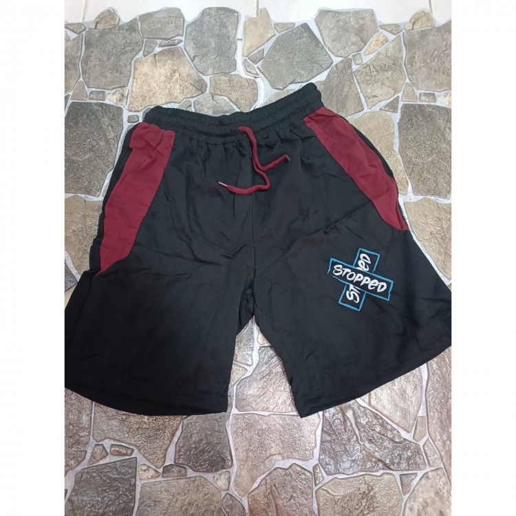 Pantaloni Barbatesti negri scurti  PSB05