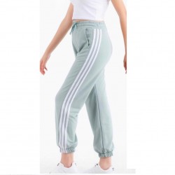 Pantaloni Trening Dama verzi fashion cu dungi laterale  PTD01 Pantaloni Trening Dama verzi fashion cu dungi laterale  PTD01