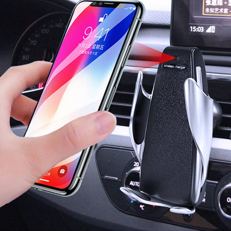 Suport auto cu incarcator wireless si senzor inteligent ACWC-AUTO-002