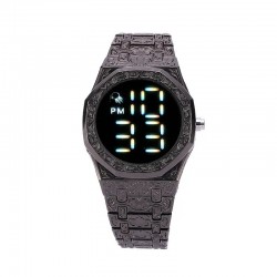 Ceas Barbati Vintage negru din aliaj cadran cu afisaj digital CBQZ027 Ceas Barbati Vintage negru din aliaj cadran cu afisaj digital CBQZ027