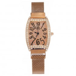 Ceas Dama Elegant Rosegold cu strasuri si  bratara magnetica reglabila QUARTZ CDQZ137 Ceas Dama Elegant Rosegold cu strasuri si  bratara magnetica reglabila QUARTZ CDQZ137
