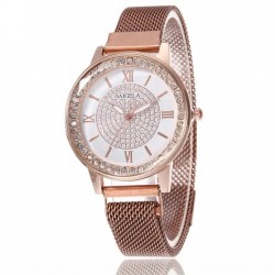 Ceas Dama Elegant roz auriu cu bratara magnetica Collection QUARTZ CDQZ147 Ceas Dama Elegant roz auriu cu bratara magnetica Collection QUARTZ CDQZ147