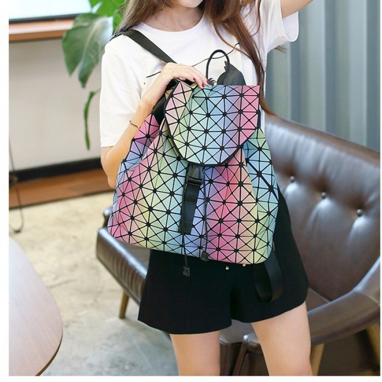 Rucsac dama geometric multicolor rainbow  ACRD009