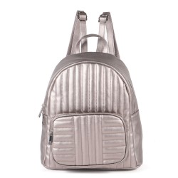 Rucsac Fashion bronz din piele eco cusaturi fine si buzunar exterior ACRD310 Rucsac Fashion bronz din piele eco cusaturi fine si buzunar exterior ACRD310