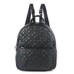 Rucsac Fashion negru din piele eco cusaturi fine si buzunar exterior ACRD311 Rucsac Fashion negru din piele eco cusaturi fine si buzunar exterior ACRD311