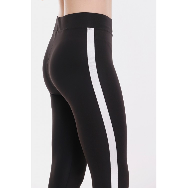 Colanti Fitness Dama Negri cu dunga laterala Alba CDFIT033 Colanti Fitness Dama Negri cu dunga laterala Alba CDFIT033